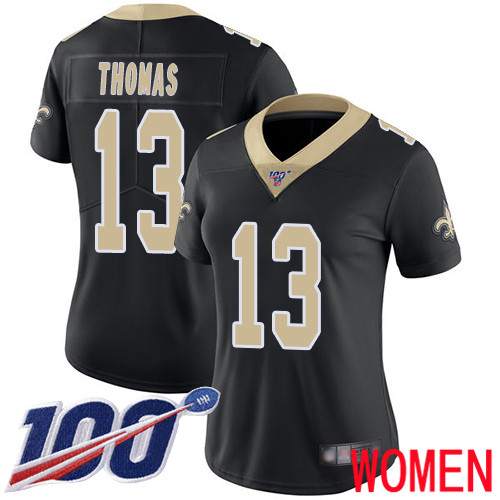 New Orleans Saints Limited Black Women Michael Thomas Home Jersey NFL Football 13 100th Season Vapor Untouchable Jersey
